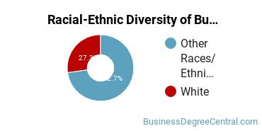 Racial-ethnic diversity of Business Administration & Management majors at Salish Kootenai College