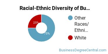 Racial-ethnic diversity of Business Administration & Management majors at Salish Kootenai College