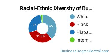 Racial-ethnic diversity of Business Administration & Management majors at Seminole State College of Florida