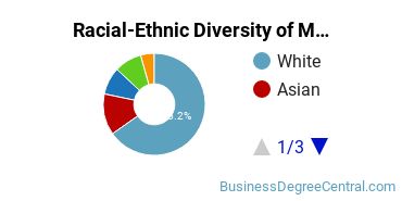 Racial-Ethnic Diversity of Marketing/Marketing Management, General Majors at Southern Methodist University