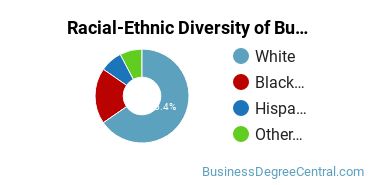 Racial-ethnic diversity of Business Administration & Management majors at Southern Wesleyan University