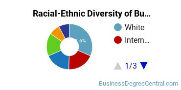 Racial-ethnic diversity of Business Administration & Management majors at St. John's University-New York