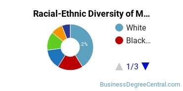 Racial-Ethnic Diversity of Marketing/Marketing Management, General Majors at St John's University - New York