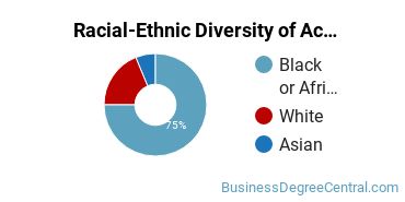 Racial-Ethnic Diversity of Accounting and Finance Majors at Strayer University - Georgia