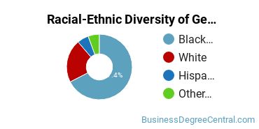 Racial-Ethnic Diversity of General Business/Commerce Majors at Strayer University - Tennessee