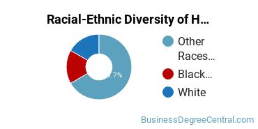 Racial-ethnic diversity of Hospitality Management majors at Sullivan University