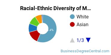 Racial-Ethnic Diversity of Marketing/Marketing Management, General Majors at Binghamton University