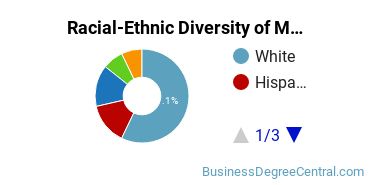 Racial-Ethnic Diversity of Marketing/Marketing Management, General Majors at SUNY Old Westbury