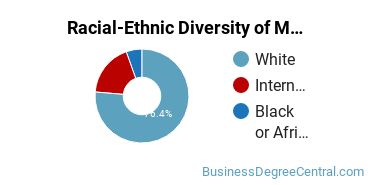 Racial-Ethnic Diversity of Marketing/Marketing Management, General Majors at Tennessee Technological University