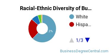 Racial-ethnic diversity of Business Administration & Management majors at Texas A&M University-Texarkana