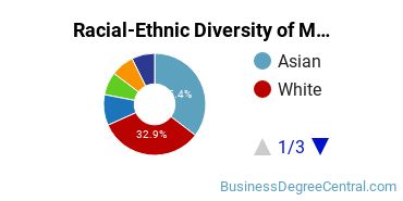 Racial-ethnic diversity of Management Sciences & Methods majors at The University of Texas at Dallas