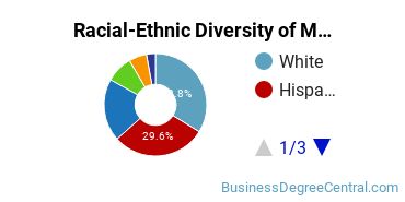 Racial-Ethnic Diversity of Marketing/Marketing Management, General Majors at The University of Texas at Dallas