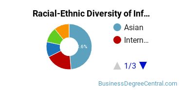 Racial-Ethnic Diversity of Information Resources Management Majors at University of California - Irvine