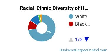 Racial-ethnic diversity of Human Resource Management majors at University of Connecticut