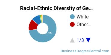 Racial-Ethnic Diversity of General Business Administration and Management Majors at University of Dubuque