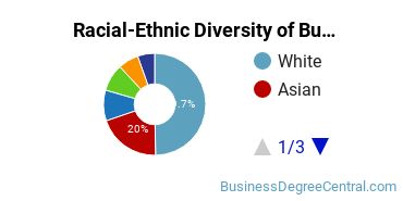 Racial-ethnic diversity of Business Administration & Management majors at University of Maryland-College Park