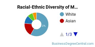 Racial-Ethnic Diversity of Management Science Majors at University of Maryland - College Park