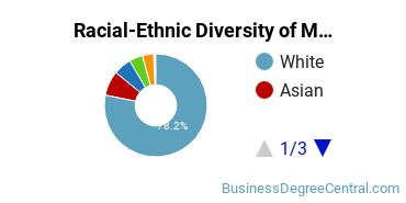 Racial-Ethnic Diversity of Marketing/Marketing Management, General Majors at University of Massachusetts Amherst