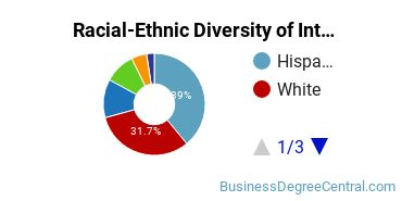 Racial-Ethnic Diversity of International Business/Trade/Commerce Majors at University of Nevada - Las Vegas