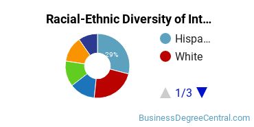 Racial-Ethnic Diversity of International Business/Trade/Commerce Majors at University of North Carolina at Greensboro