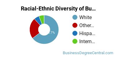 Racial-ethnic diversity of Business Administration & Management majors at University of Northwestern Ohio