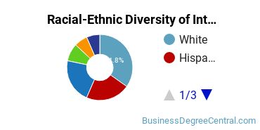 Racial-Ethnic Diversity of International Business/Trade/Commerce Majors at University of South Florida - Main Campus