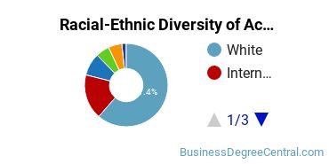 Racial-Ethnic Diversity of Accounting Majors at University of Virginia - Main Campus