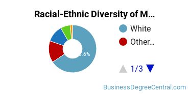 Racial-Ethnic Diversity of Marketing/Marketing Management, General Majors at University of Wyoming