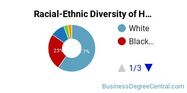 Racial-ethnic diversity of Human Resource Management majors at Wayne State University