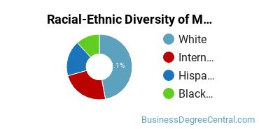 Racial-Ethnic Diversity of Marketing/Marketing Management, General Majors at Webber International University