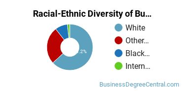 Racial-ethnic diversity of Business Administration & Management majors at West Virginia State University