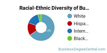 Racial-ethnic diversity of Business Administration & Management majors at Western Nebraska Community College
