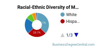 Racial-Ethnic Diversity of Marketing/Marketing Management, General Majors at William Paterson University of New Jersey