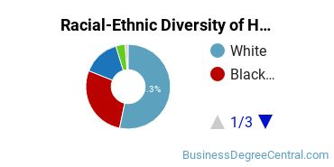 Racial-ethnic diversity of Human Resource Management majors at Wilmington University
