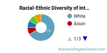 Racial-Ethnic Diversity of International Business/Trade/Commerce Majors at Wright State University - Main Campus