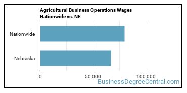 Agricultural Business Operations Wages Nationwide vs. NE